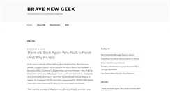 Desktop Screenshot of bravenewgeek.com