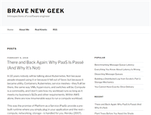 Tablet Screenshot of bravenewgeek.com